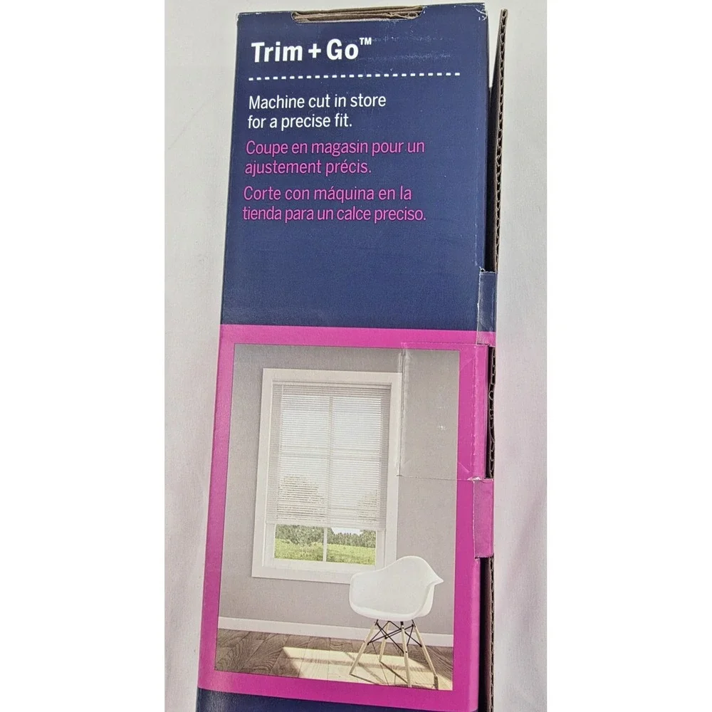 Levolor Trim+Go 19x64 White Aluminum Mini Blind Trim to 15